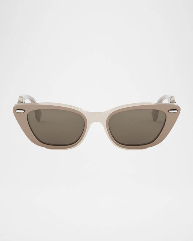 Interlace Acetate Cat-Eye Sunglasses